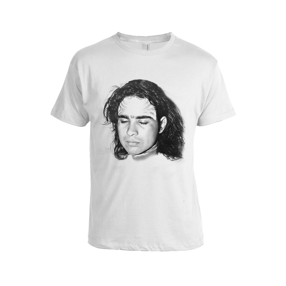 Off-White T Shirt with Babaji's Face Print